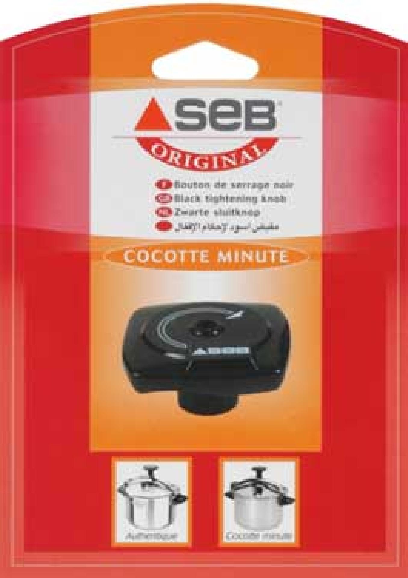 Bouton serrage Noir pour Cocotte Minute SEB